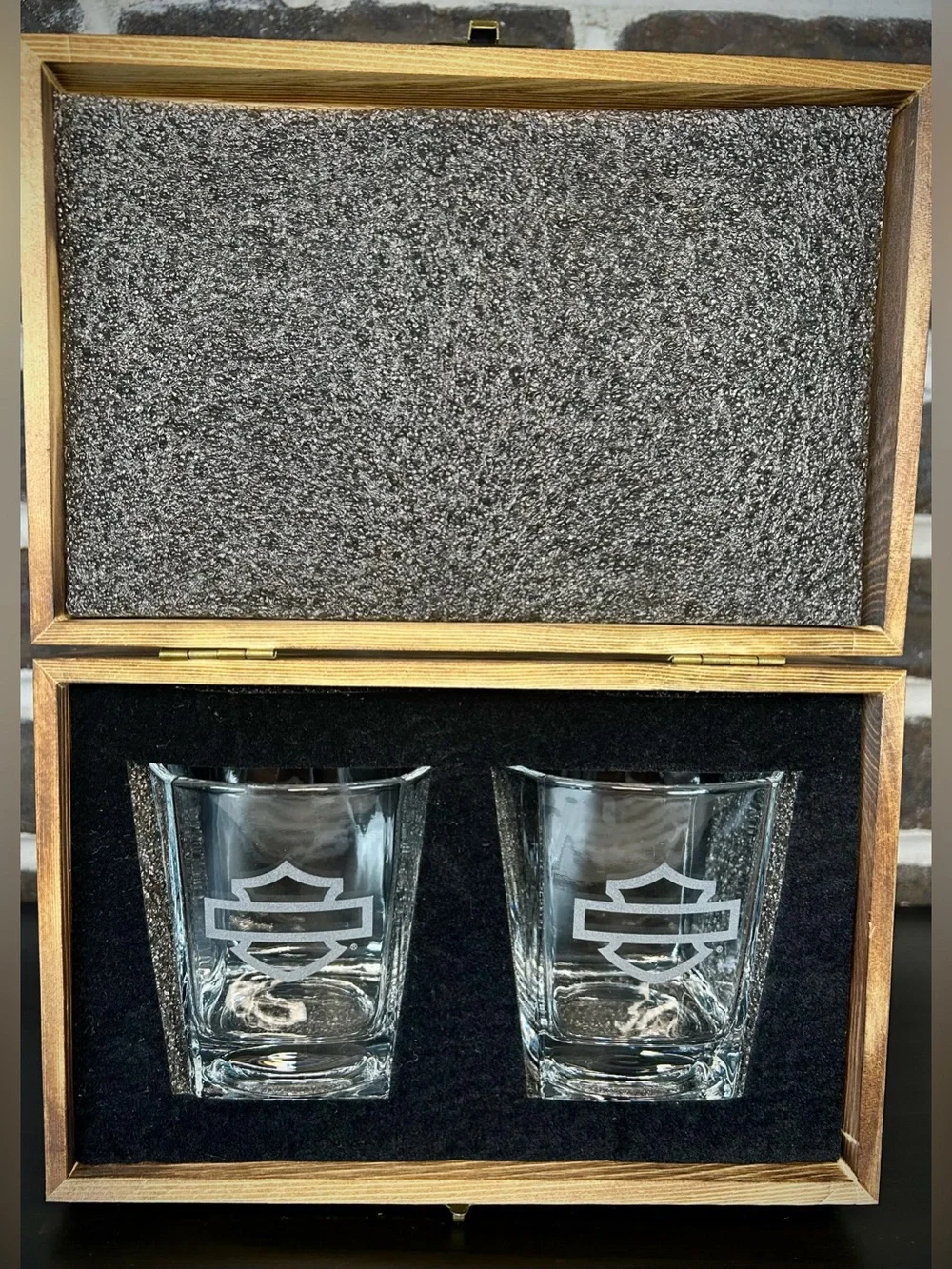 Harley-Davidson Glass Set in Box